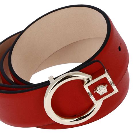 versace belt women red|all red versace belt.